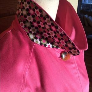 EUC Talbots hot pink jacket size large